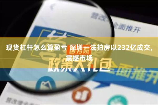 现货杠杆怎么算盈亏 深圳一法拍房以232亿成交,震撼市场