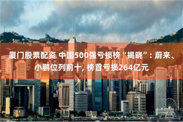 厦门股票配资 中国500强亏损榜“揭晓”: 蔚来、小鹏位列前十, 榜首亏损264亿元