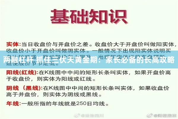 两融杠杆 抓住三伏天黄金期：家长必备的长高攻略