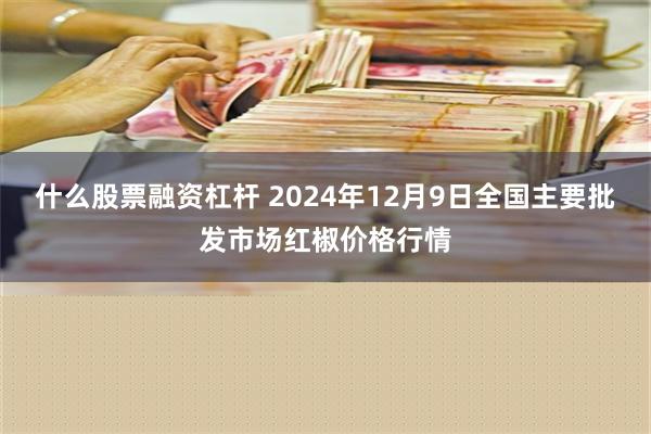 什么股票融资杠杆 2024年12月9日全国主要批发市场红椒价格行情